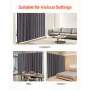 Room Divider, Portable Panel Room Divider with Wheels Curtain Divider Stand, Freestanding Room Divider Privacy Screen for Office
