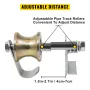Chain Link Rolling Gate Kit Galvanized Steel Rolling Fence 6 Universal Track Bracket Chain Link Rolling Gate Hardware Kit 2 Soli