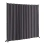 Room Divider, Portable Panel Room Divider with Wheels Curtain Divider Stand, Freestanding Room Divider Privacy Screen for Office