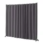 Room Divider, Portable Panel Room Divider with Wheels Curtain Divider Stand, Freestanding Room Divider Privacy Screen for Office