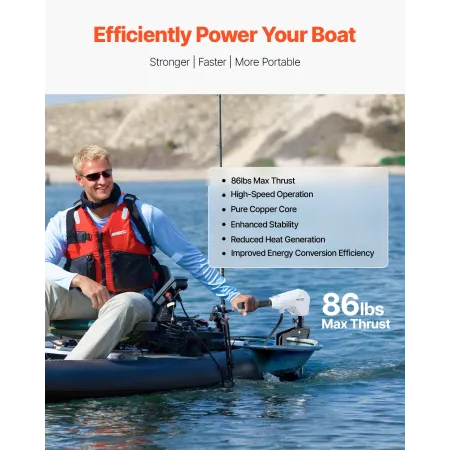 86lb 24V tryk elektrisk trolling motorisk saltvand trolling