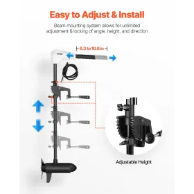 Pontoon Boat Cover, 19'-20' Waterproof Trailerable Pontoon Cover, 800D Marine Grade PU Oxford Fabric, with Motor Cover, 16