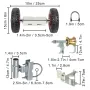 Chain Link Rolling Gate Kit Galvanized Steel Rolling Fence 6 Universal Track Bracket Chain Link Rolling Gate Hardware Kit 2 Soli