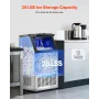 Kommerciel isproducent fritstående skabsmaskine 120 kg/24 timer