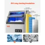 120lbs/24H Commercial Ice Maker, 36 Ice Cubes in 15 Minutes, Freestanding Ice Maker Machine with 28lbs Large Storage Capacity fo