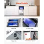 120lbs/24H Commercial Ice Maker, 36 Ice Cubes in 15 Minutes, Freestanding Ice Maker Machine with 28lbs Large Storage Capacity fo