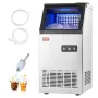 120lbs/24H Commercial Ice Maker, 36 Ice Cubes in 15 Minutes, Freestanding Ice Maker Machine with 28lbs Large Storage Capacity fo