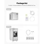 Commercial Ice Maker, 550 Lbs/Day Ice Maker Machine, 180 Lbs Large Ice Storage Bin with 20 Lbs/Min Automatic Ice Dispensing, Sel