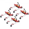Wheel Dolly Heavy Duty Vehicle Positioning Tire Car Lifter 1500Lbs 4 Pack
