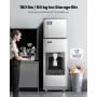 Commercial Ice Maker, 300 Lbs/Day Ice Maker Machine, 180 Lbs Large Ice Storage Bin with 20 Lbs/Min Automatic Ice Dispensing, Sel
