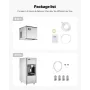 Commercial Ice Maker, 300 Lbs/Day Ice Maker Machine, 180 Lbs Large Ice Storage Bin with 20 Lbs/Min Automatic Ice Dispensing, Sel