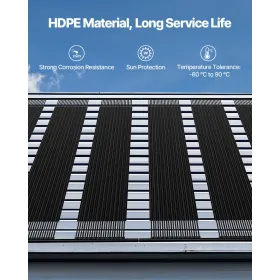 Solar Pool Heater 4 x 10 Foot Aboveground Pool Heating System( 4 Panels)