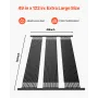 Solar Pool Heater, 4 x 10 ft HDPE Solar Pool Panel( 4 Pcs) - Durable & Weather-Proof, with Complete Accessories, Universal Solar