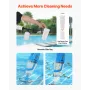 Pool Vacuum, 26 GPM Handheld Cordless Hot Tub Vacuum with Extension Pole, for Deep Cleaning & Strong Suction, Rechargeable Pool 