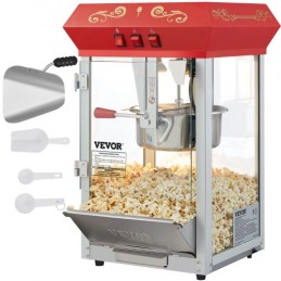 Popcorn Popper Machine Countertop Popcorn Maker 850W 8 Oz 48 Cups Red