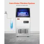 110lbs/24H Commercial Ice Maker, 36 Ice Cubes in 15 Minutes, Freestanding Ice Maker Machine with 28lbs Large Storage Capacity fo