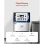 Commercial Ice Maker Machine, 90lbs/24H Ice Maker Machine with 33lbs Storage Capacity, 50 Ice Cubes in 15 Minutes, LED Digital D