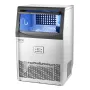 Commercial Ice Maker Machine, 90lbs/24H Ice Maker Machine with 33lbs Storage Capacity, 50 Ice Cubes in 15 Minutes, LED Digital D