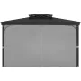 Gazebo Privacy Curtain 10 'x 10' x 6,7 'Vandtæt lysthus