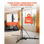 Punching Bag Stand, Steel Heavy Duty Workout Training Equipment, Adjustable Height Boxing Punching Stand with Weighted Base, Hol