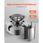 4-Jaw Lathe Chuck, 10 in (250 mm), Lathe Chuck, 0.6-9.84 in (15-250 mm) Clamping Range with T-key Fixing Screws Reversible Jaws,