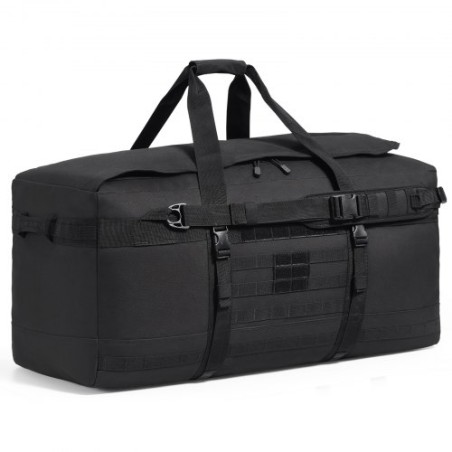 Tactical Duffle Bag 100L Gym Bag Duffle with Molle Design & Multi-mesh Bag