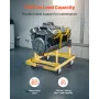 Motorstativ 750 kg/340 kg Justerbar motorhejs dolly stål med