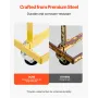 Engine Stand, 750 LBS (340KG) Load Capacity Engine Motor Stand with Adjustable Width & Length, Heavy-Duty Steel Motor Holder wit