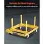 Engine Stand, 750 LBS (340KG) Load Capacity Engine Motor Stand with Adjustable Width & Length, Heavy-Duty Steel Motor Holder wit