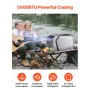 Bærbart klimaanlæg 5000BTU -telt Aircondition AC/DC til camping