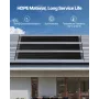 Solar Pool Heater, 4 x 24 ft HDPE Pool Heating System - Durable & Weather-Proof, with Complete Accessories, Universal Solar Pool
