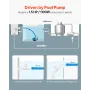 Suction Pool Cleaner, Automatic Pool Vacuum Cleaner, Suction Side Automatic Pool Cleaner, Suction Vacuum Pool Sweeper with 2 Whe