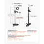 55 lb 12v tryk elektrisk trolling motorisk saltvand trolling