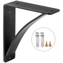 Heavy Duty Shelf Brackets 2 Pack, Floating Shelf Bracket 8x9x2.5", 450lbs Load Garage Workshop Home Steel Shelf Brackets Hand