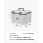 Portable Cooler, 21 QT Hard Cooler with Ice Retention, Heavy-Duty Handles and Strap, Lightweight Rigid Material Insulated Portab