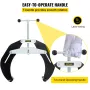 Ultra Clamp, 5 to 12 In Diameter, High Strength Pipe Clamp with Quick Acting Screws, Steel Pipe Alignment Tool with Lightweight 
