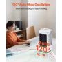 Portable Air Conditioner, 4-in-1 Evaporative Air Cooler, 3-Speed Mini Air Conditioner with 0-7H Smart Timer, 1700ml Water Tank, 