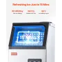 Commercial Ice Maker Machine, 80lbs/24H Ice Maker Machine with 28lbs Storage Capacity, 36 Ice Cubes in 15 Minutes, LED Digital D