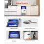 Commercial Ice Maker Machine, 80lbs/24H Ice Maker Machine with 28lbs Storage Capacity, 36 Ice Cubes in 15 Minutes, LED Digital D