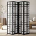 Room Divider Japanese Wall Divider 4 Panel Screen for Room Separation