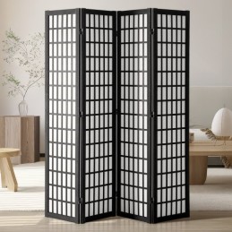 Room divider japansk vægdelere 4 panel skærm til rumskilt