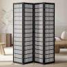 Room Divider Japanese Wall Divider 4 Panel Screen for Room Separation