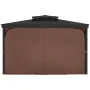 Gazebo Privacy Curtain 10 'x 10' x 6,9 'Vandtæt lysthusgardiner