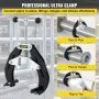 Ultra Clamp, 2 to 6 In Diameter, High Strength Pipe Clamp with Quick Acting Screws, Steel Pipe Alignment Tool with Lightweight D