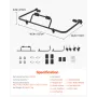 Hardtop Storage Cart, Moveable Sturdy Hard Top Cart, with 3-Adjustable Holes & Thickened Soft Padding, Hardtop Storage Rack with