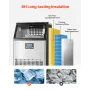 130lbs/24H Commercial Ice Maker, 45 Ice Cubes in 15 Minutes, Freestanding Ice Maker Machine with 33lbs Large Storage Capacity fo
