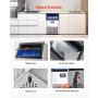 Commercial Ice Maker Machine, 100lbs/24H Ice Maker Machine with 33lbs Storage Capacity, 45 Ice Cubes in 15 Minutes, LED Digital 