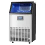 Commercial Ice Maker Machine, 100lbs/24H Ice Maker Machine with 33lbs Storage Capacity, 45 Ice Cubes in 15 Minutes, LED Digital 