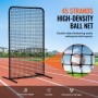 I Screen Baseball for Batting Cage, 7x4 ft Baseball Softball Safety Screen, Body Protector Portable Batting Screen with Carry