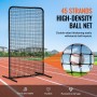 I Screen Baseball for Batting Cage, 7x4 ft Baseball Softball Safety Screen, Body Protector Portable Batting Screen with Carry